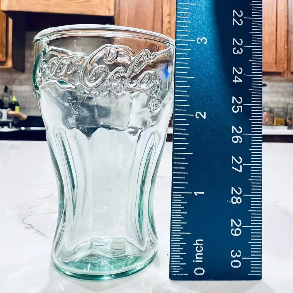 Collectible Miniature Coca Cola Coke Green Glass 3